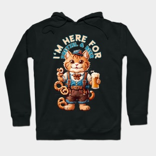 Bavarian oktoberfest cat with pretzel and beer Hoodie